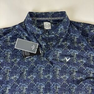 Callaway Opti-Dri Men`s Short Sleeve Day On The Course Print Polo Shirt Size XL